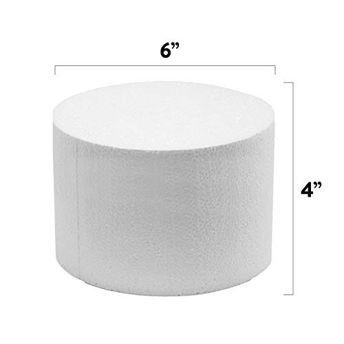 Global Sugar Art 6-Inch Round Cake Dummy, Styrofoam, 4" High, 6x4 Fake Cake by Global Sugar Art - Used condition - Image 6