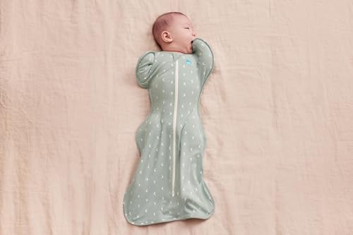 Image of Love to Dream Swaddle UP, Baby Sleep Sack 10. TOG, Self-Soothing Swaddles for Newborns, Improves Sleep, Snug Fit Helps Calm Startle Reflex, Newborn Essentials for Baby, Small 8-13lbs, Moon Olive