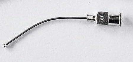 Oral Gavage Cannuala Autoclave Reusable for Rat Size:18Gx55mm 2pcs - Good for Albino Rat MICE & Birds *Birds’ Park*