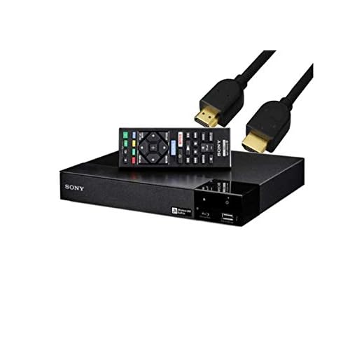 Sony S6700 4K-Upscaling Blu-ray DVD Player with Super Wi-Fi + Remote Control, Bundled with Tmvel High-Speed HDMI Cable with Ethernet + Free Tmvel Power Bank