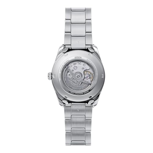 Image of Orient Stretto Sun & Moon Limited Edition RA-AK0316L30B 41.5mm Automatic Mechanical Men's Watch - Blue Dial, Stainless Steel Case & Bracelet, Sapphire Crystal, Exhibition Caseback & Date Display