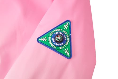 Image of MGEOY Kids Rain Jacket, Waterproof Lightweight Hooded Windbreaker for Boys Girls 4-14Y