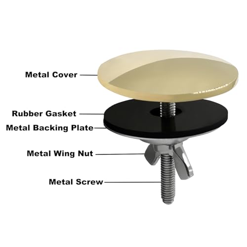 SyiXute 1 Pcs Sink Hole Cover, 2 Inch Stainless Steel Kitchen Sink Tap Faucet Hole Cover, Good Sealing for Leakage Prevention (Gold) - Image 4