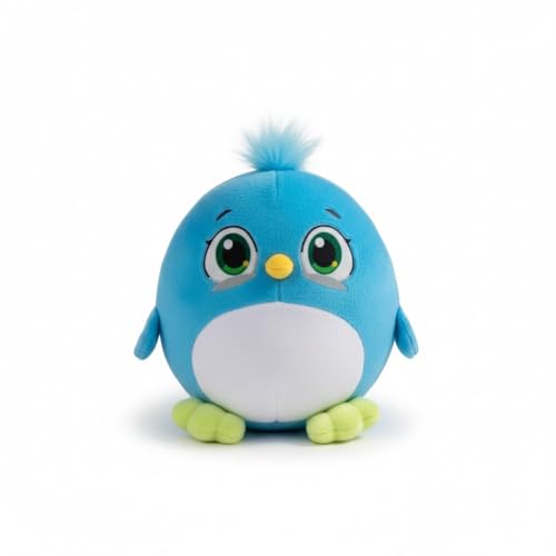 Image of Cute Blue Bird Soft Toy Plush for Kids | Ultra Soft Huggable Stuffed Animal Toy for Baby Boys & Girls for Birthday, Valentine & Home Decor - Height 18 Cm