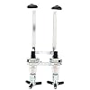 6 Bottle Wall Mounted gasflessteun Wine Spirit Drankenverdeler Bar Shot Optics Measurer Bar Pompen for huis Bar (Color : 2)