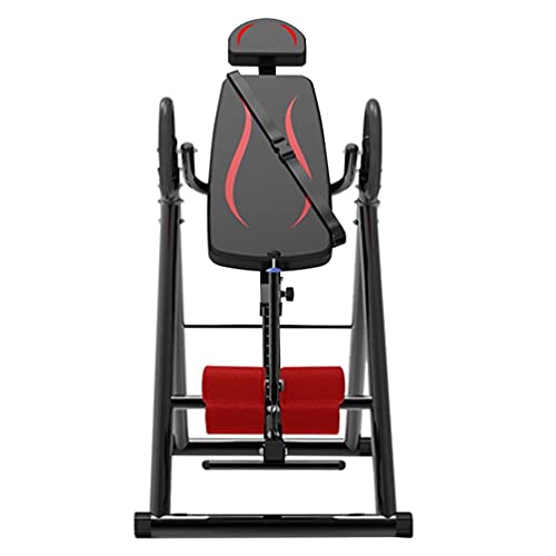 DSVF Inversion Table- Foldable Inversion Table Fitness Chiropractic Back Stretcher Heavy Duty Reflexology Mat -Adjustable Intervertebral Disc Stretching Assisted Abdomen Upside Down Device - Thumbnail 2