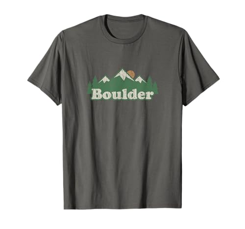 Boulder Colorado Vintage Hiking Mountains T-Shirt
