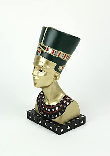 Estatua Busto de la Reina Nefertiti Egipcia Antigua miniatura 2