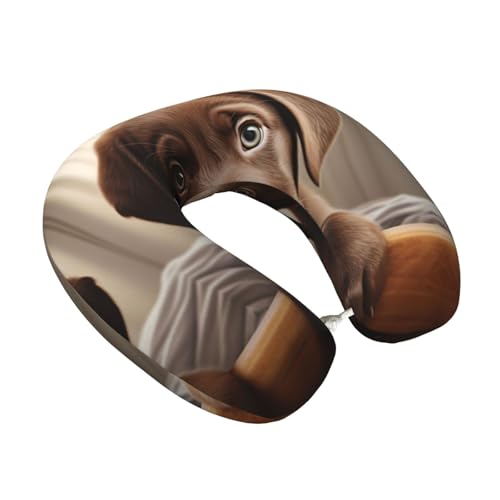 Almohada de Viaje de Espuma viscoelástica Negro Cervical miniatura 2