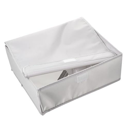 Mobestech 牛津布製洗える内衣収納ボックス格 蓋付き下着オーガナイザー クローゼット引き出し対応 軽量で持ち運び便利 女性用衣類整理ケー