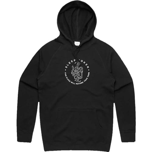 Sweat-shirt à capuche Sleep Token Tomb band logo noir taille XXL Rock Off