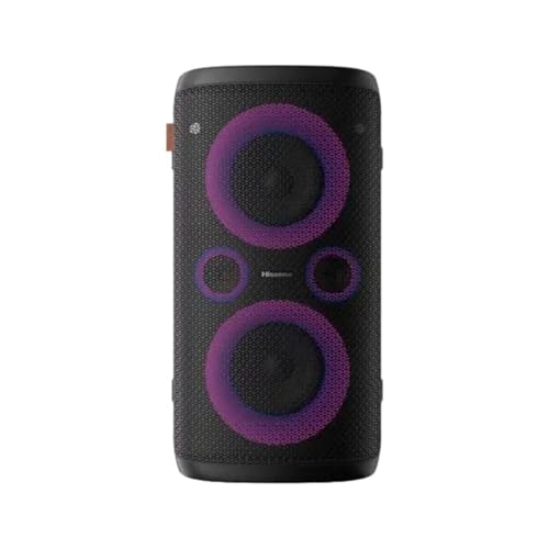 Hisense Party Storm, l'altoparlante Bluetooth con una potenza da 300W, woofer integrato,Modalita' Karaoke, wireless charging pad integrato, ingresso e uscita AUX, USB