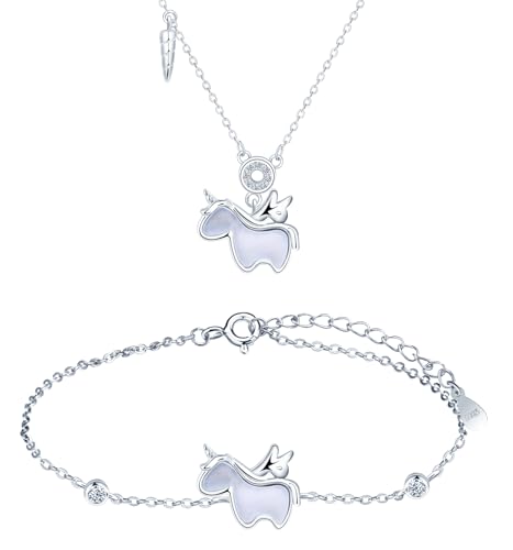 Conjunto de unicornio de plata para fiestas y cócteles inolvidables con amigas