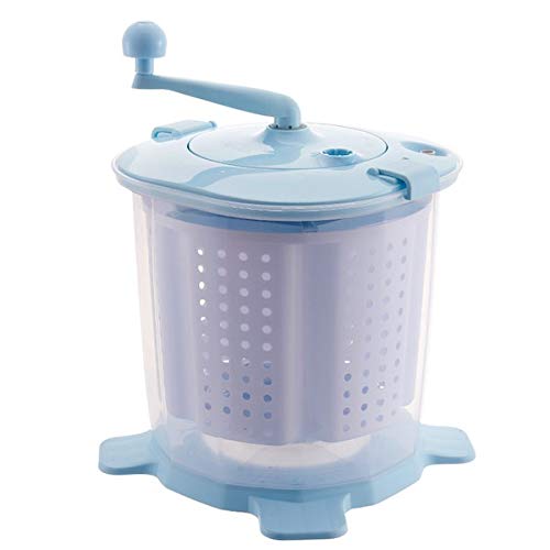 QQNB Blue Compact Portable,Non-Electric Washing Machine,can Be Used to Clean Fruits,for Camping,Dormitories,Apartments
