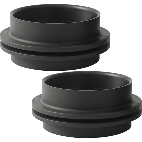 Image of Calvana (2-Pack 3 inch RV Rubber Grommet F02-2106, RV Water Tank Fittings Holding Tank Fitting - Seals Securely, Black