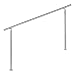 Produktbild Wiltec Treppengeländer Edelstahl 160cm Brüstung Handlauf Geländer Treppe