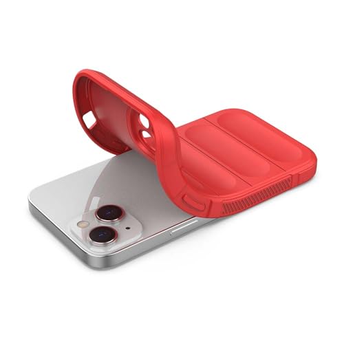Image of amazon basics Basic Case for Apple iPhone 14 (Silicone Red)