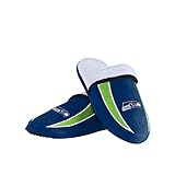 FOCO Seattle Seahawks NFL Mens Sherpa Slide Slippers - L