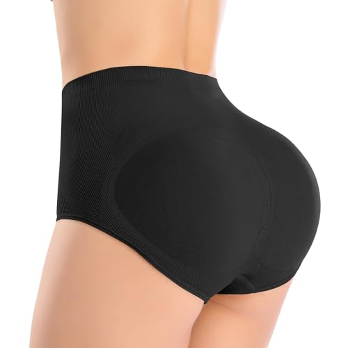 JOYSHAPER Butt Lifter Panties for Women Seamless Butt Pads Shapewear Tummy Control Underwear Panty Padded Hip Enhancer Brief