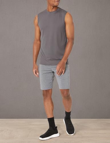 Image of Amazon Essentials Men's Active Performance Tech Muscle Sleeveless Top, Breathable Moisture Wicking Workout Shirt