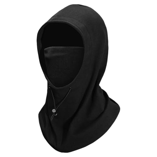CBValleyol Máscara de esquí resistente al viento para ciclismo, pasamontañas térmica, polaina para el cuello, máscara facial, bufanda multifuncional, suave y cálida, capucha ajustable para correr,
