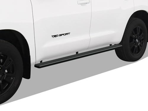 Estribos negros Tuxtreme acero inoxidable 5in Toyota Sequoia miniatura 1