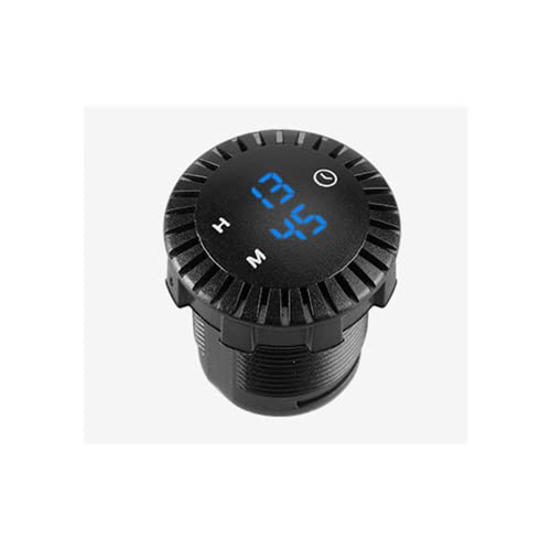 BeisDirect Reloj Táctil LED para Coche Reloj Digital Impermeable 12V / 24V Reloj Digital para Coche Reloj Digital Táctil 24 horas Panel de Pantalla LED Reloj Electrónico, 51x36mm (Azul)