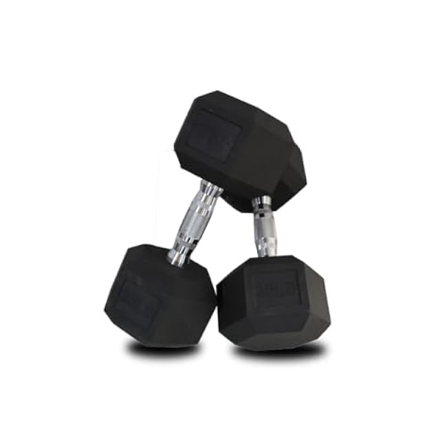 Pair of Rubber Hex Dumbbells ¨C Perfect for Home Workouts & Strength Training