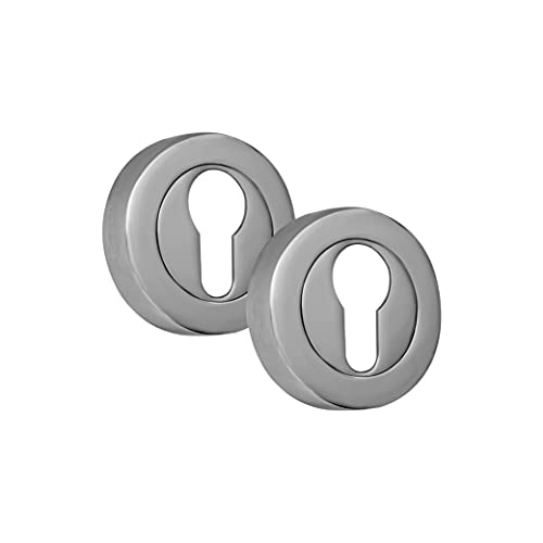 ALLEN & ALVAN® - Rosaces Euro - Finition chromée polie - 1 paire Cover