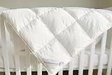 Continental Bedding Serenity Toddler Down Comforter 700 Fill Power White Down Duvet Insert 100% Cotton Shell White, 39x47