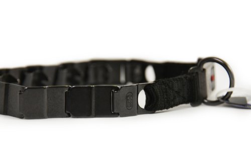 Herm Sprenger Black Matt Steel 24 Inch Neck Tech Training Collar With Cliclock Buckle #TOP4