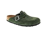 Birkenstock Women's Boston Soft Footbed Clog, Mountain View Suede, 38 N EU