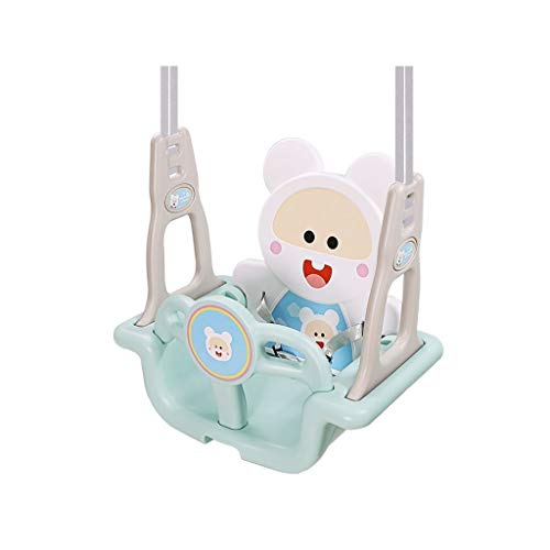 High Load Bearing Swing Chairs Children's Toys Swing Safety And Durable PE Material Hanging Detachable Chair Swing Indoor And Outdoor Swing Portable Storage (Color : Blue)