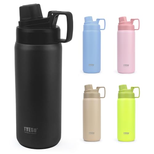 TYESO ���� 750ml �^��f�M �X�e�����X �X�|�[�c�{�g�� ������ �L�� �􂢂₷�� �t�^��̌^�n���h�� �y�� ��l �q�� �A�E�g�h�A