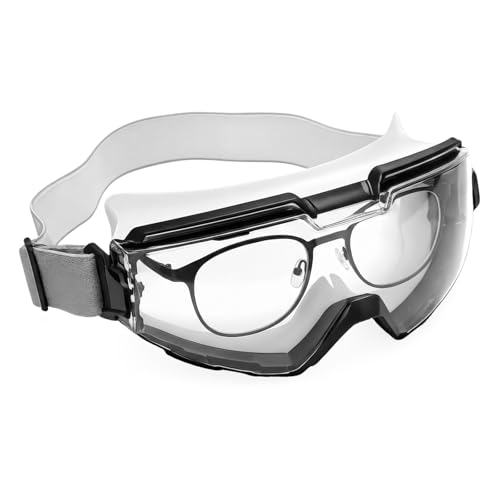 Xuhal Overglasses Protective Racquetball Eyeguard Goggles Over Glasses Squash Goggles Anti-fog Scratch Lenses Protection Eyewear Glasses for Indoor Squash