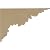 Ekena Millwork SB10X07TE-L Telma, Left Stair Brackets, 10 5/8"W x 7"H x 5/8"D, Primed