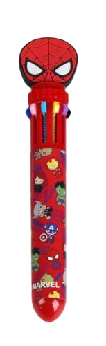 CERDÁ LIFE'S LITTLE MOMENTS Bolígrafo Avengers – Bolígrafo Marvel con diseño Individual de superhéroe, Ideal para Escolares, Escritura Suave con Tinta Negra