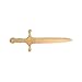 Artemio - Pugnale da Pirata, in Legno, 25 x 9 x 1 cm, Colore: Beige