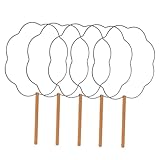 HOMSFOU Petal Shape Folding Fan Frame 13.38In Hand Fan Frame DIY Material for Handmade Fans Repair Kit Hanfu Handles Decorative Folding Accessories