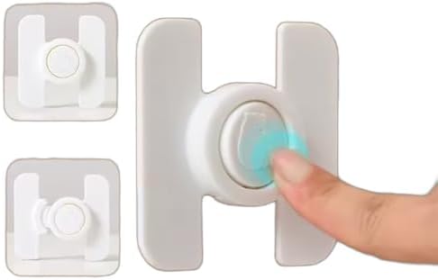 Düğmeli Tip Dolap ve Çekmece Çocuk Güvenlik Kilidi - Görsel 1