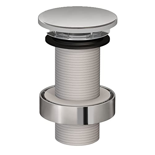 Alape˘ Schaftventil chrom, 1 1/4 Zoll, Abfluss Waschbecken, einfacher Einbau, ohne Staufunktion und nicht verschließbar, Ventilkappe verchromt inklusive Dichtung, Alape VT.2