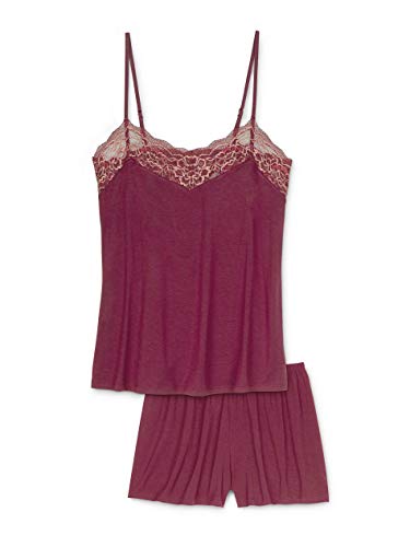 Calida Cosy Glam Kurz-Pyjama Damen, sweet berry , XS