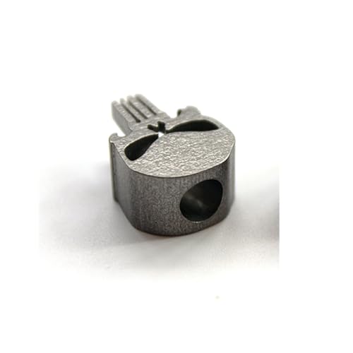 DEKEENSTAR Long Teeth Skull Shape Titanium Lanyard Bead for Knife Zipper Pull Jewelry Paracord Flashlight Knuckles Bracelet Necklace 550 Parachute Cord EDC Pendant by DEKEENSTAR - Image 4