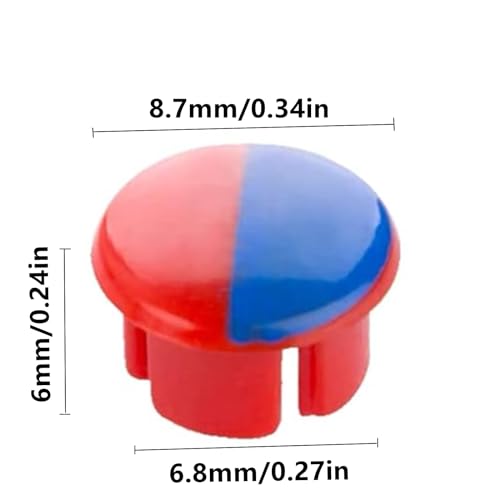 Hot and Cold Indicator for Faucets, 16 Pcs Universal Faucets Replacement Buttons Hot and Cold Signs Buttons for Kitchen Bathroom Sinks Faucets