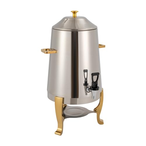 Hot Beverage Dispenser,Hot Drinks Dispenser,Coffee Chafer,Commercial Stainless Steel Percolate Coffee Maker Hot Water Urn for Catering,for Keeping Hot Coffee & Tea,Coffee Dispenser & Tea Dispenser