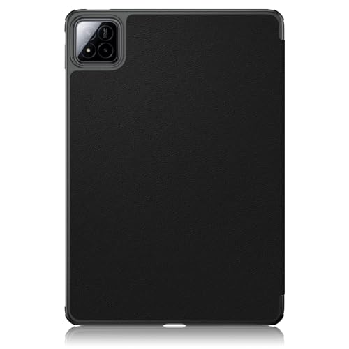 Xuanbeier Funda compatible con Xiaomi Pad 7/7 Pro de 11.2 pulgadas 2024, cubierta protectora inteligente delgada con función de encendido y apagado automático, color negro