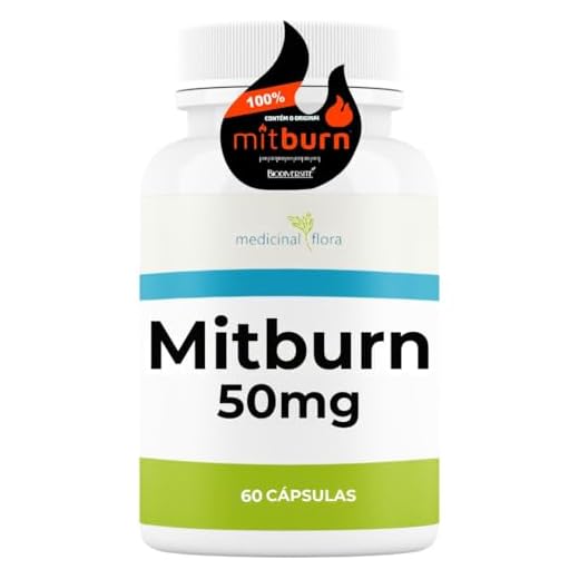 Mitburn 50mg 60 Cápsulas - Com Selo de Autenticidade