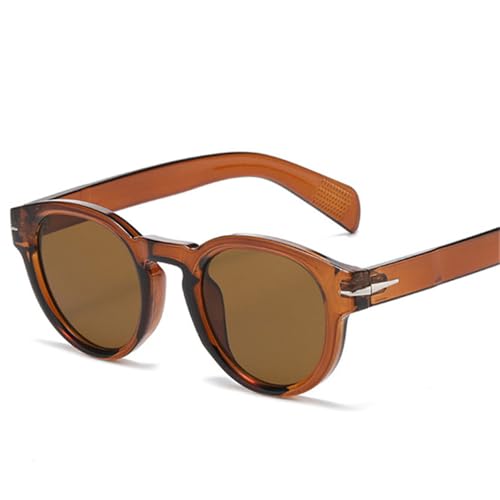 Round Punk Men Sunglasses Women Rivets Sun Glasses Shades UV4002