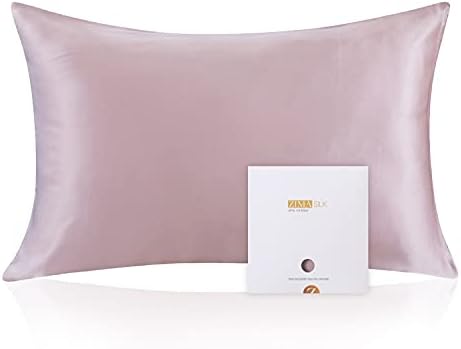 ZIMASILK 100% Mulberry Silk Pillowcase for Hair and Skin, Both Sides 19 Momme Silk, 1pc (Standard 50x75cm,Ivory white)