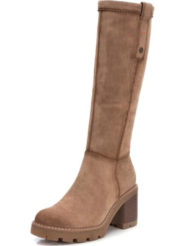 REFRESH - Bota cierre de cremallera para mujer, color: marron, talla: 37